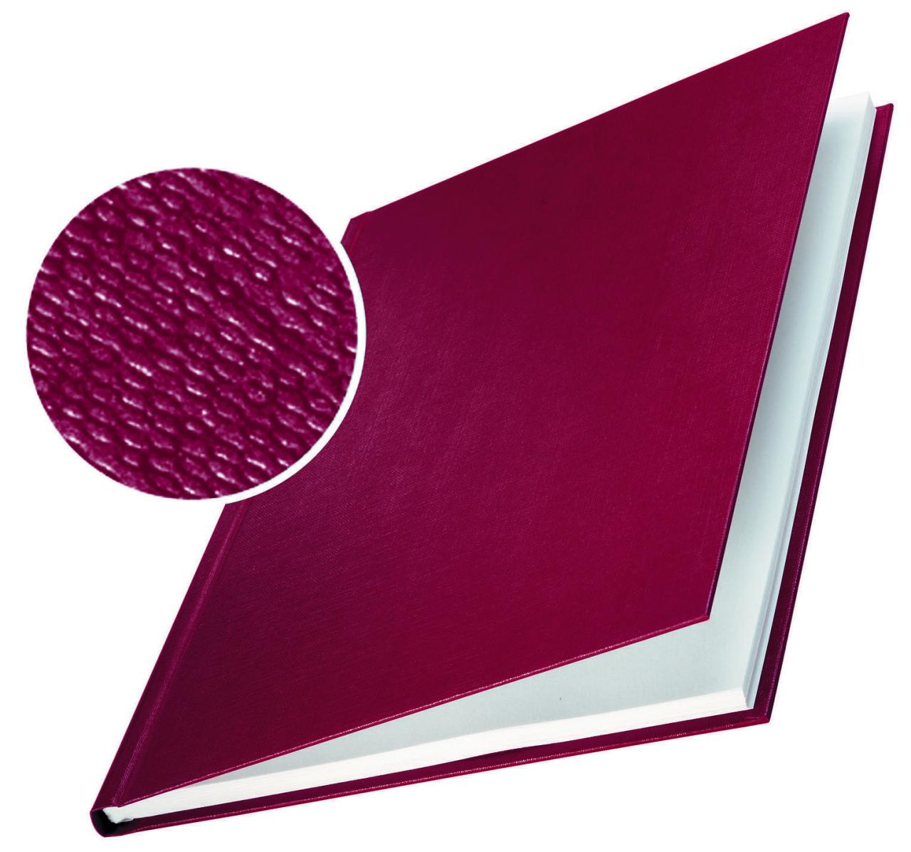 LEITZ Buchbindemappen bordeaux für 36-70 Blatt DIN A4 von LEITZ