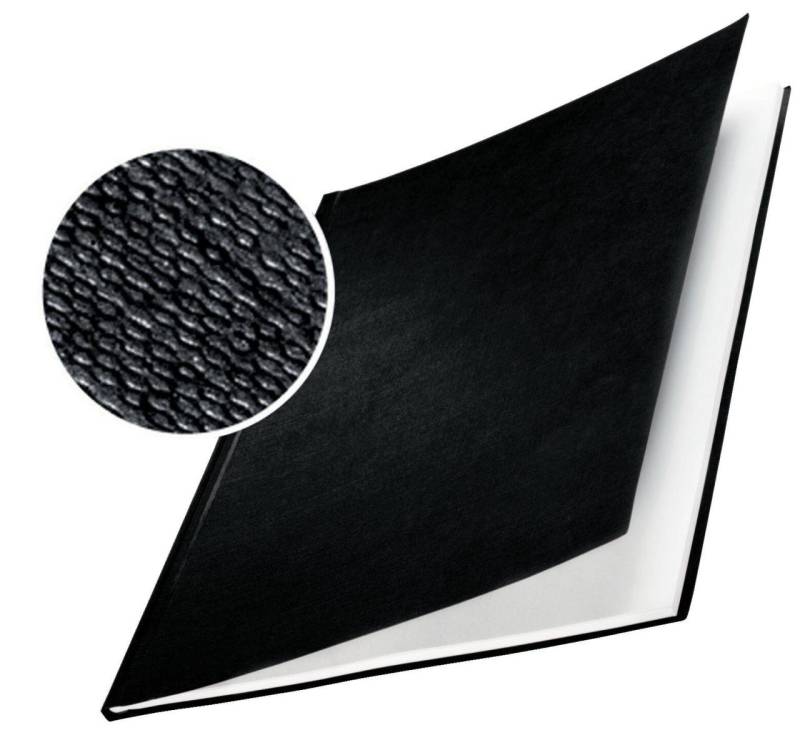 LEITZ Buchbindemappen schwarz für 211-245 Blatt DIN A4 von LEITZ