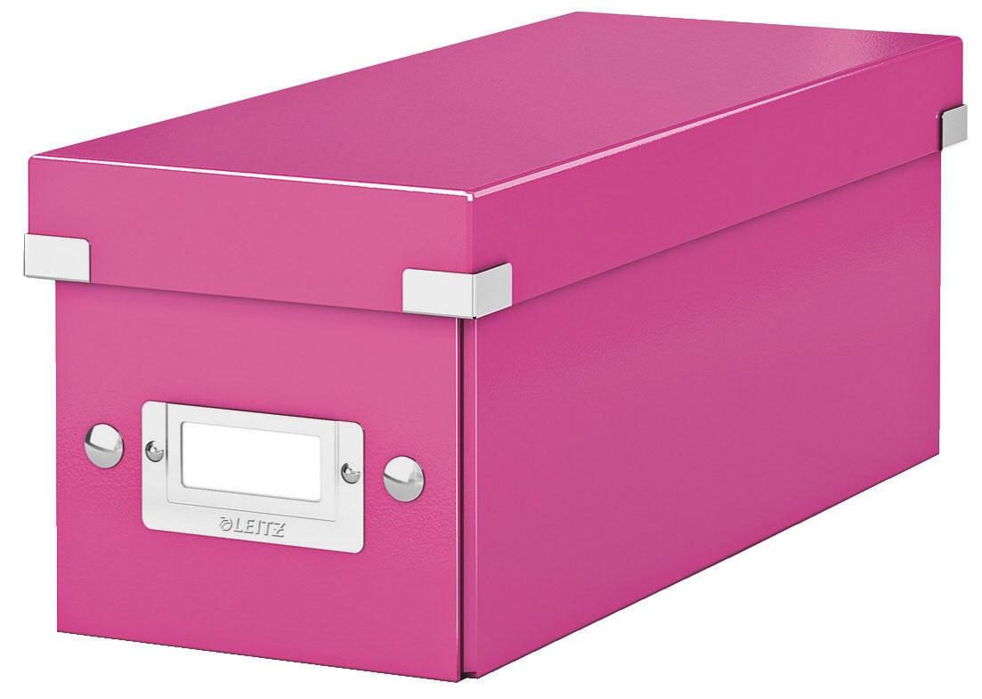 LEITZ CD-/DVD-Boxen LEITZ CD Ablagebox pinkmetalli Pink von LEITZ