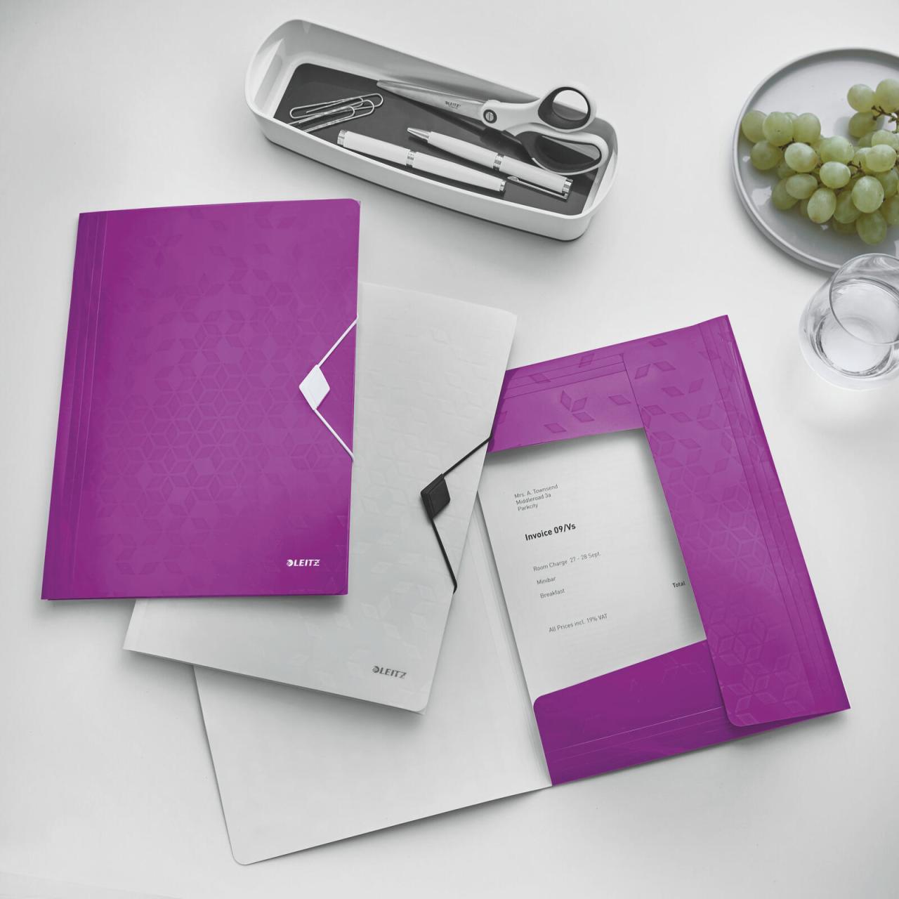 LEITZ Eckspanner WOW DIN A4 violett LEITZ Eckspanner WOW DIN A4 violett von LEITZ
