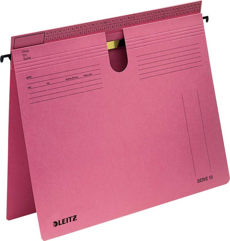 LEITZ Alpha Hängehefter Amtsheftung / kaufmännische Heftung DIN A4 rot von LEITZ