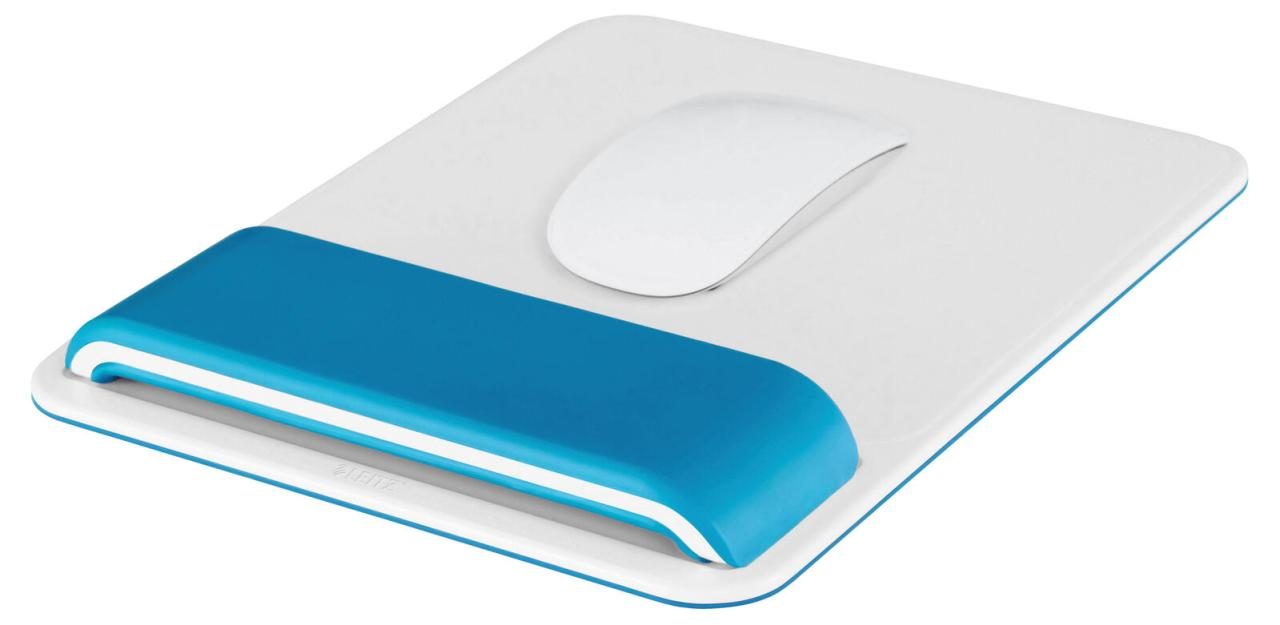 LEITZ Mousepad mit Handgelenkauflage Ergo WOW weiß, blau LEITZ Mousepad mit Handgelenkauflage Ergo WOW weiß, blau von LEITZ