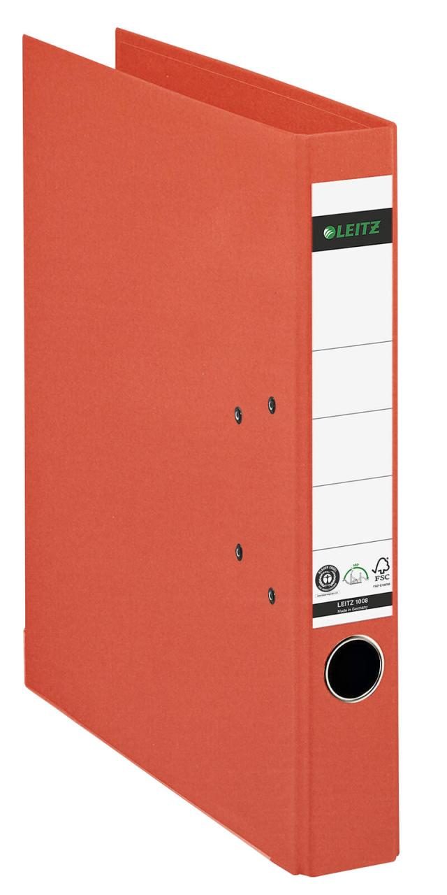 LEITZ Ordner Rückenbreite 5.2 cm DIN A4 Karton hellrot LEITZ Ordner Rückenbreite 5.2 cm DIN A4 Karton hellrot von LEITZ