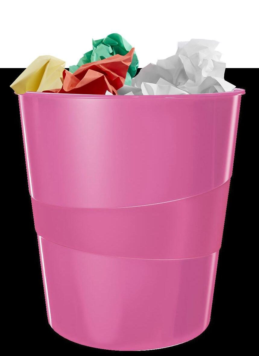 LEITZ Papierkorb WOW Duo Colour 15,0 l pink LEITZ Papierkorb WOW Duo Colour 15,0 l pink von LEITZ