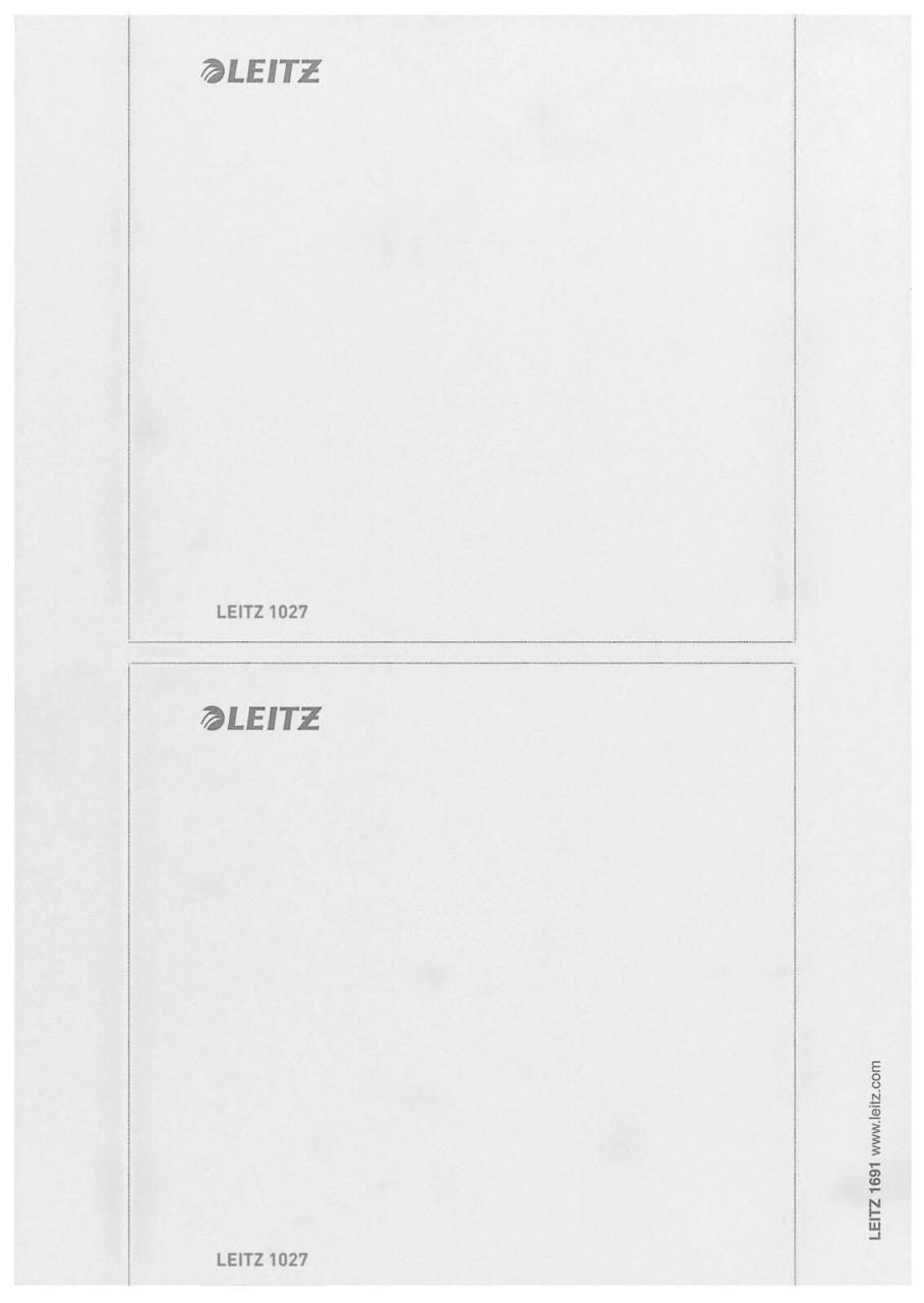 LEITZ Rückenschilder LEITZ PC-Rs für Prest.Akt..5cm 156,0 x 146,0 mm Grau von LEITZ