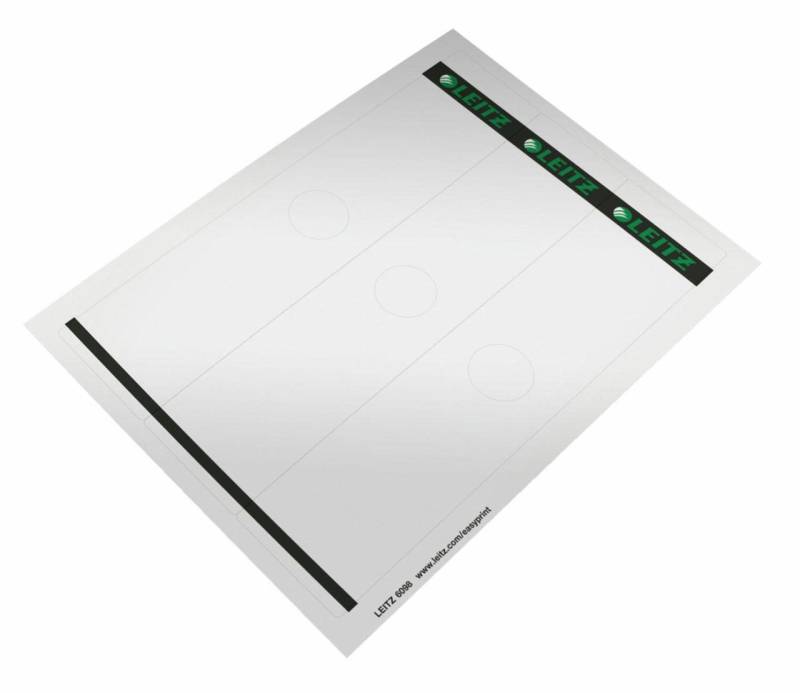 LEITZ Ordneretiketten für 8 cm Rückenbreite 61,0 x 279,0 mm von LEITZ
