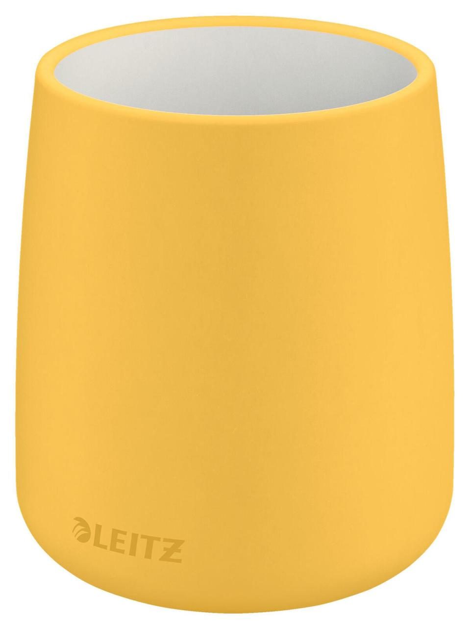 LEITZ Stiftehalter 8,7 x 8,7 x 10,8 cm gelb LEITZ Stiftehalter 8,7 x 8,7 x 10,8 cm gelb von LEITZ