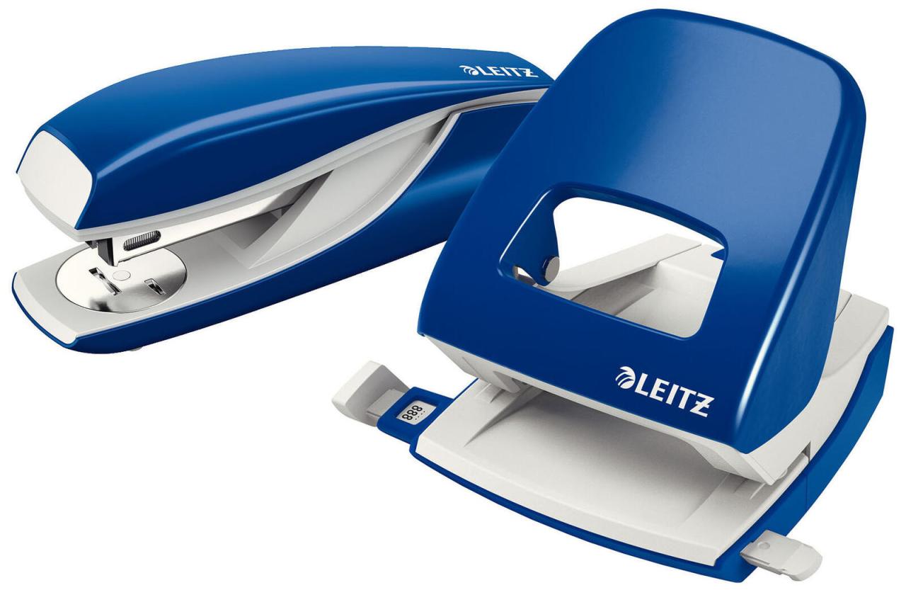 LEITZ Locher und Heftgeräte Set blau LEITZ Locher und Heftgeräte Set blau von LEITZ