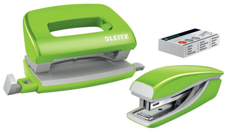 LEITZ Locher und Heftgeräte Set grün-metallic von LEITZ