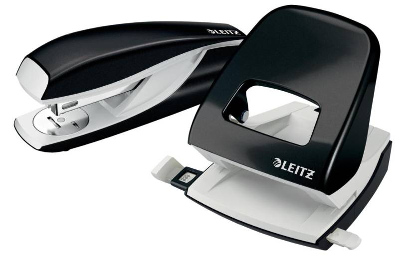 LEITZ Locher und Heftgeräte Set schwarz-metallic von LEITZ