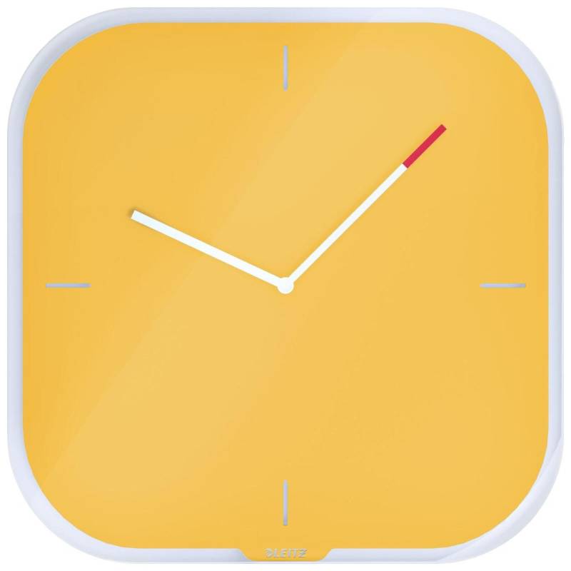 LEITZ Wanduhr Cosy gelb von LEITZ