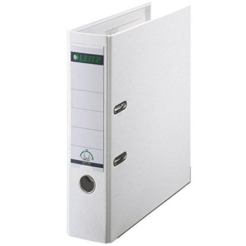 Ordner Plastik A4 8cm weiß LEITZ 1010-50-01 von Leitz