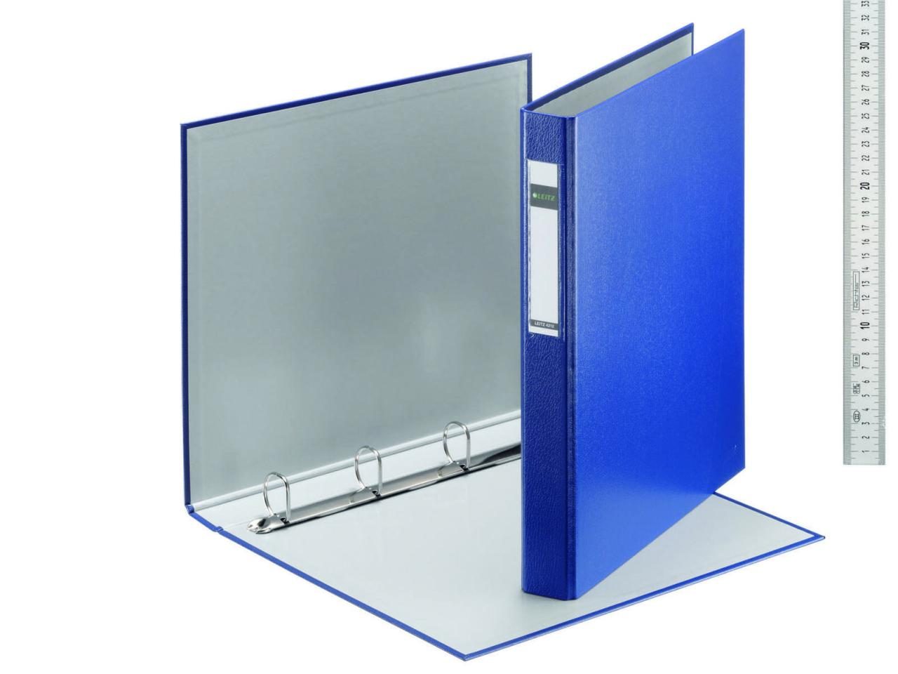 LEITZ Ringbuch 4-Ringe DIN A4 4 cm blau LEITZ Ringbuch 4-Ringe DIN A4 4 cm blau von LEITZ