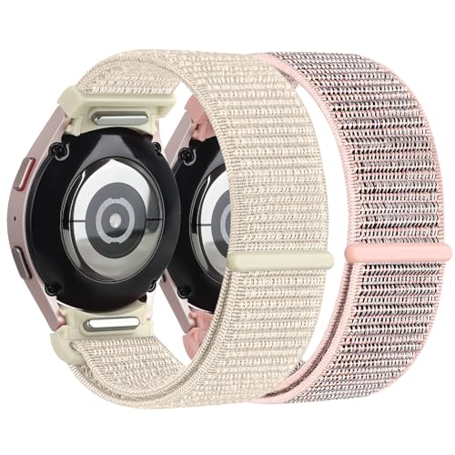 2 Pack Nylon Armband für Samsung Galaxy Watch 7 6 5 4 40mm 44mm 42mm 46mm 43mm 47mm Armbänder Nylon Sportarmband One-Klick keine Lücke Uhrenarmband für Galaxy Watch 7 FE 6 5 4 Band Herren Damen 2 Pack Nylon Armband für Samsung Galaxy Watch 7 6 5 4 40mm 44mm 42mm 46mm 43mm 47mm Armbänder Nylon Sportarmband One-Klick keine Lücke Uhrenarmband für Galaxy Watch 7 FE 6 5 4 Band Herren Damen von LEIXIUER
