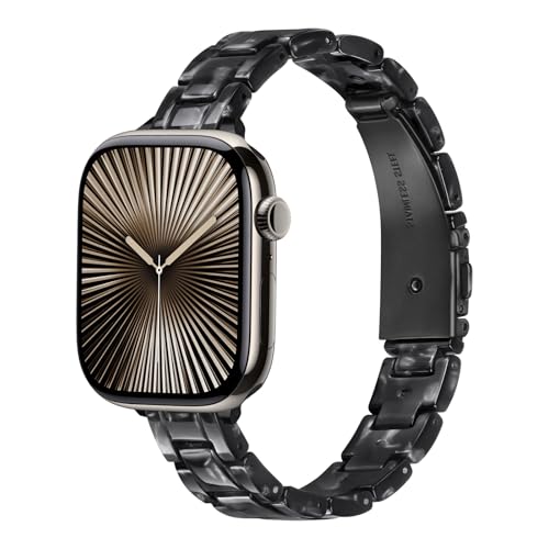 Harz Armband Kompatibel mit Apple Watch Armband 38mm Damen 40mm 41mm 42mm 44mm 45mm 46mm,Damen Schlank und Leicht Strap für Apple Watch SE Armbänder/iWatch Serie 10 9 8 7 6 5 4 3 Band Harz Armband Kompatibel mit Apple Watch Armband 38mm Damen 40mm 41mm 42mm 44mm 45mm 46mm,Damen Schlank und Leicht Strap für Apple Watch SE Armbänder/iWatch Serie 10 9 8 7 6 5 4 3 Band von LEIXIUER