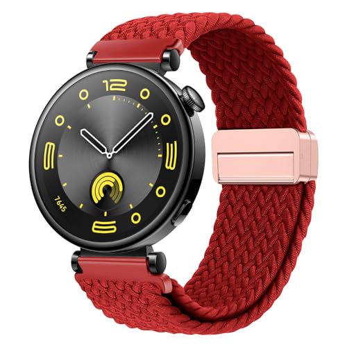 LEIXIUER 18mm Nylon Uhrenarmbänder Kompatibel mit Huawei Watch Armband GT5 41mm/Watch GT4 41mm/Kompatibel mit Garmin Venu 3S,Geflochtenes Magnetisch Ersatzarmband für Garmin Venu 3S/für Huawei GT 41mm LEIXIUER 18mm Nylon Uhrenarmbänder Kompatibel mit Huawei Watch Armband GT5 41mm/Watch GT4 41mm/Kompatibel mit Garmin Venu 3S,Geflochtenes Magnetisch Ersatzarmband für Garmin Venu 3S/für Huawei GT 41mm von LEIXIUER