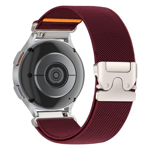 Nylon Elastisches Armband für Samsung Galaxy Watch 7/4/6/5 Armband 40mm 44mm,Nylon Stoff Band Fallschirmverschluss Armbänder für Galaxy Watch 6 4 Classic/5 Pro 45mm/FE/3 41m/Active 2 Damen Herren Nylon Elastisches Armband für Samsung Galaxy Watch 7/4/6/5 Armband 40mm 44mm,Nylon Stoff Band Fallschirmverschluss Armbänder für Galaxy Watch 6 4 Classic/5 Pro 45mm/FE/3 41m/Active 2 Damen Herren von LEIXIUER