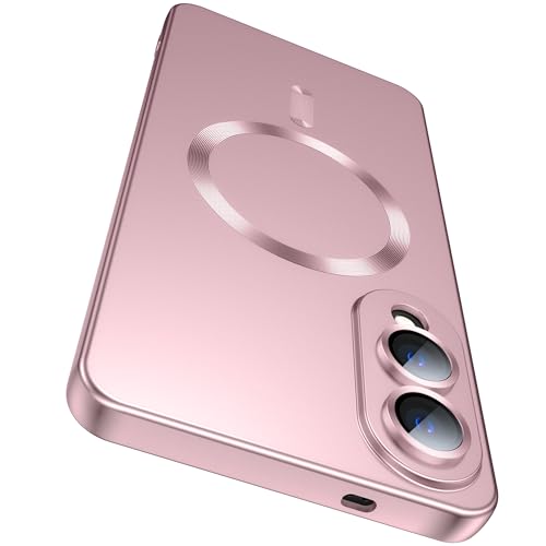 LEKEVO Magnetische Schutzhülle für Samsung Galaxy S25 Edge, kompatibel mit MagSafe, integrierter Kameralinsenschutz, schlank, weiches Silikon, stoßfest, metallischer Glanz, Roségold LEKEVO Magnetische Schutzhülle für Samsung Galaxy S25 Edge, kompatibel mit MagSafe, integrierter Kameralinsenschutz, schlank, weiches Silikon, stoßfest, metallischer Glanz, Roségold von LEKEVO