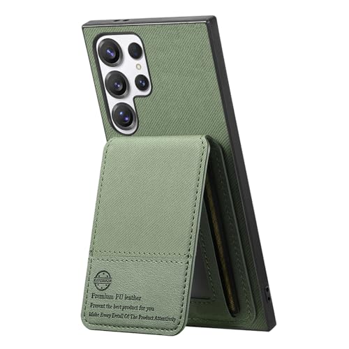 LEMAXELERS Handyhülle für Samsung Galaxy S25 Ultra Hülle Brieftasche [RFID-Blockierung] Cover Stoßfest Schutzhülle mit Kartenfach Ständer Wallet Case Handy Tasche Hülle für Galaxy S25 Ultra Green SDXB von LEMAXELERS