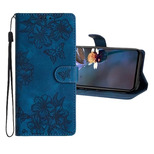 LEMAXELERS Hülle für iPhone 16 Pro Max Handyhülle Flip CaseTasche Klappbare Cover [Standfunktion] Kartensteckplätzen Schutzhülle Stoßfeste Handy Hülle für iPhone 16 Pro Max Blau XYYH. von LEMAXELERS