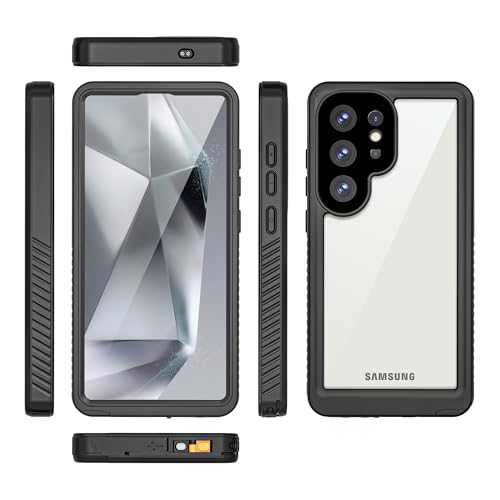 LEMAXELERS Wasserdichte Hülle für Samsung S25 Ultra Unterwasser Handytasche IP68 Wasserdicht Hülle mit Kameraschutz 360 Grad Outdoor Schutzhülle Robust Case Handyhülle für Galaxy S25 Ultra Schwarz FSK LEMAXELERS Wasserdichte Hülle für Samsung S25 Ultra Unterwasser Handytasche IP68 Wasserdicht Hülle mit Kameraschutz 360 Grad Outdoor Schutzhülle Robust Case Handyhülle für Galaxy S25 Ultra Schwarz FSK von LEMAXELERS