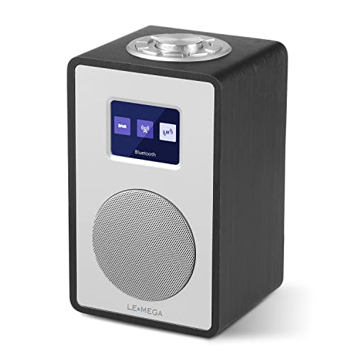LEMEGA CR4 DAB/DAB+ und UKW Digitalradio,Bluetooth Lautsprecher, DAB Radio,Doppelwecker,Küchen/Schlaf/Snooze Timer,Farbdisplay,Kopfhöreranschluss,Holzoptik,Netzbetrieb - Schwarz LEMEGA CR4 DAB/DAB+ und UKW Digitalradio,Bluetooth Lautsprecher, DAB Radio,Doppelwecker,Küchen/Schlaf/Snooze Timer,Farbdisplay,Kopfhöreranschluss,Holzoptik,Netzbetrieb - Schwarz von LEMEGA