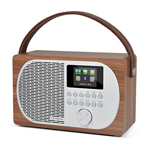LEMEGA M2P Internetradio,DAB/DAB+/FM Digitalradio,Bluetooth Lautsprecher,tragbares DAB Radio,Kopfhörerausgang,Wecker,Akku- oder Netzbetrieb,Farbdisplay, App-Steuerung - Nussbaum Finish LEMEGA M2P Internetradio,DAB/DAB+/FM Digitalradio,Bluetooth Lautsprecher,tragbares DAB Radio,Kopfhörerausgang,Wecker,Akku- oder Netzbetrieb,Farbdisplay, App-Steuerung - Nussbaum Finish von LEMEGA