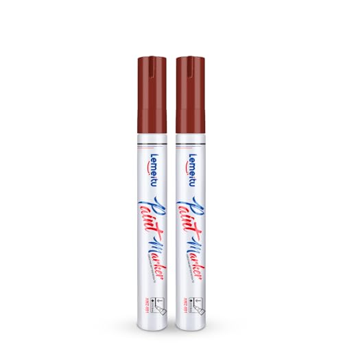 LEMEITU Farbstifte, Permanent-Marker auf Ölbasis, verblasst nicht, für Büro, Kunstprojekte, Steinmalerei, Keramik, Glas, Holz, Kunststoff, Metall, Leinwand, Braun, 2 Stück LEMEITU Farbstifte, Permanent-Marker auf Ölbasis, verblasst nicht, für Büro, Kunstprojekte, Steinmalerei, Keramik, Glas, Holz, Kunststoff, Metall, Leinwand, Braun, 2 Stück von LEMEITU