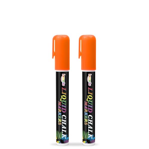 LEMEITU Flüssigkreidemarker, 6 mm, Kreidestifte mit wendbarer Spitze, für Tafel, Kreidetafelschilder, Glasfenster, Abschlussfeier, 16 mm, Orange LEMEITU Flüssigkreidemarker, 6 mm, Kreidestifte mit wendbarer Spitze, für Tafel, Kreidetafelschilder, Glasfenster, Abschlussfeier, 16 mm, Orange von LEMEITU