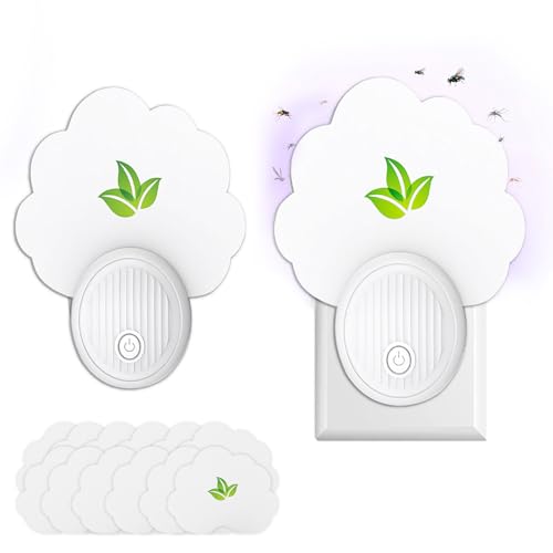 Mückenfalle,Klebe-Fliegenfalle für Innenbereich,mückenschutz Steckdose,geruchlos, geräuschlos, chemikalienlos,2 Ausrüstung-12 Ersatztabletten Mückenfalle,Klebe-Fliegenfalle für Innenbereich,mückenschutz Steckdose,geruchlos, geräuschlos, chemikalienlos,2 Ausrüstung-12 Ersatztabletten von LEMENG