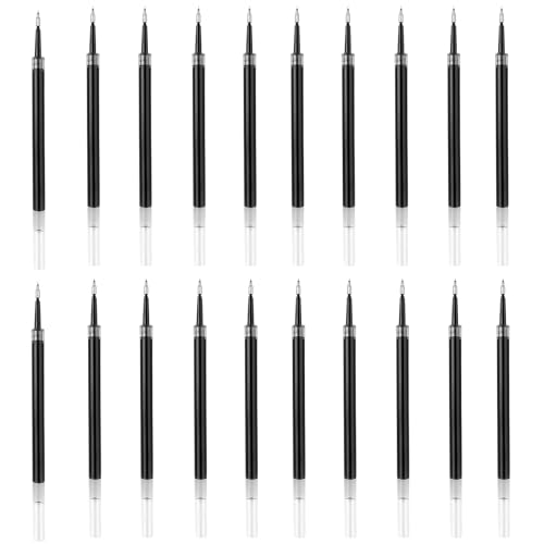 20 Stück Gel-Tinte Kugelschreiber-Mine Schwarz, 0,5mm Strichstärke, Höhe 11 cm, Nachfüllminen für Gel-Roller, Kompatibel mit den Meisten Druckkugelschreibern 20 Stück Gel-Tinte Kugelschreiber-Mine Schwarz, 0,5mm Strichstärke, Höhe 11 cm, Nachfüllminen für Gel-Roller, Kompatibel mit den Meisten Druckkugelschreibern von LEMLIN