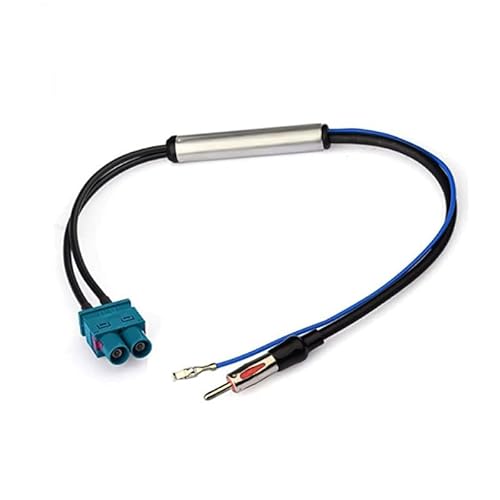 Autoradio Antenne Signalverstärker, Doppel Fakra auf DIN Stecker Adapter mit Phantomeinspeisug, Kompatibel mit Volkswagen Audi VW Skoda BMW Fahrzeug Auto, für Autoradio Audio HD Radio Autoradio Antenne Signalverstärker, Doppel Fakra auf DIN Stecker Adapter mit Phantomeinspeisug, Kompatibel mit Volkswagen Audi VW Skoda BMW Fahrzeug Auto, für Autoradio Audio HD Radio von LEMLIN