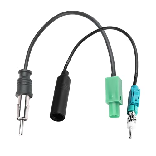 Fakra auf DIN ISO Autoradio Antenne Kabel, DAB FM Radio Adapterkabel mit Fakra-Z-Stecker auf DIN-Stecker-Adapter für CD-Media-Player-Empfänger, Auto-Stereo-Audio-HD-Radio-Head-Unit Fakra auf DIN ISO Autoradio Antenne Kabel, DAB FM Radio Adapterkabel mit Fakra-Z-Stecker auf DIN-Stecker-Adapter für CD-Media-Player-Empfänger, Auto-Stereo-Audio-HD-Radio-Head-Unit von LEMLIN
