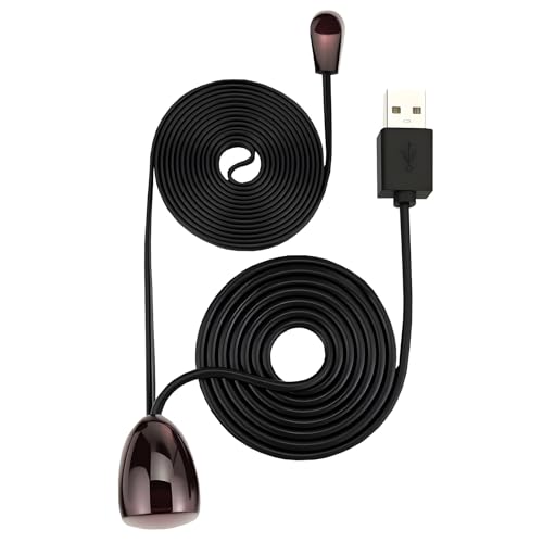 LEMLIN 2 m Infrarot-Repeater-Kabel, USB-Fernbedienungsverlängerung für TV/Receiver, Signalverlängerer mit Infrarot-Empfänger LEMLIN 2 m Infrarot-Repeater-Kabel, USB-Fernbedienungsverlängerung für TV/Receiver, Signalverlängerer mit Infrarot-Empfänger von LEMLIN