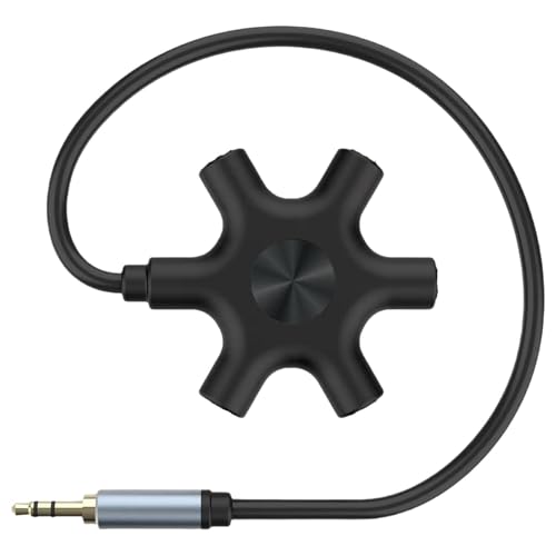 LEMLIN Kopfhörer Jack Splitter, 5-Jack Multi kopfhörer Audio Splitter 3.5mm Spritzgießen mit Kopfhörer Splitter Entwickelt, Kopfhörer Splitter für Klassenzimmer Audio Mischen LEMLIN Kopfhörer Jack Splitter, 5-Jack Multi kopfhörer Audio Splitter 3.5mm Spritzgießen mit Kopfhörer Splitter Entwickelt, Kopfhörer Splitter für Klassenzimmer Audio Mischen von LEMLIN