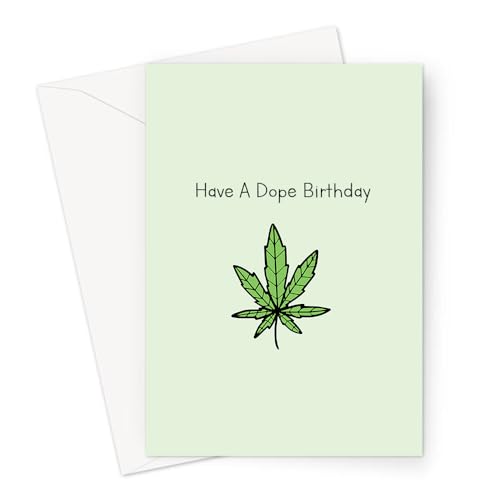 LEMON LOCO Have A Dope Birthday Greeting Card | Weed Card, Stoner Birthday Card For Weed Smoker, Cannabis Card, 420 Birthday Card, Marijuana Doodle von LEMON LOCO