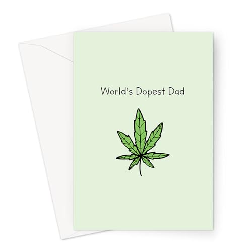 World's Dopest Dad Greeting Card | Weed Card For Dad, Stoner Fathers Day Card, Funny Stoner Just Because Card For Dad, Cannabis Card von LEMON LOCO