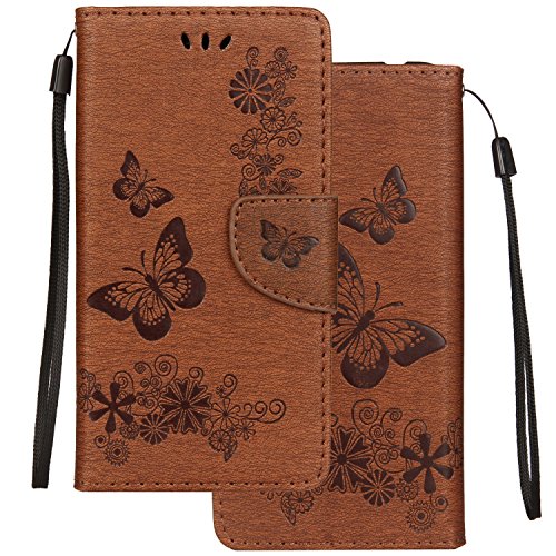LEMORRY Handyhülle für Huawei Y7 2019 / DUB-LX1 Ledertasche Hülle Beutel Magnetisch Stehen Kartenschlitz SchutzHülle Weich Silikon Flip Cover Schale für Huawei Y7 2019, Glücklich Schmetterling (Braun) LEMORRY Handyhülle für Huawei Y7 2019 / DUB-LX1 Ledertasche Hülle Beutel Magnetisch Stehen Kartenschlitz SchutzHülle Weich Silikon Flip Cover Schale für Huawei Y7 2019, Glücklich Schmetterling (Braun) von LEMORRY