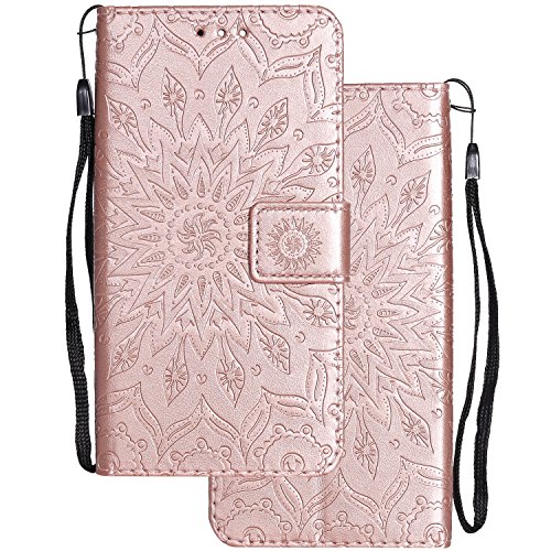 LEMORRY Huawei P8lite / ALE-L21 Hülle Tasche Ledertasche Beutel Haut Schutz Magnetisch SchutzHülle Weich Silikon Cover Schale für Huawei P8lite, Blühen Rose Gold LEMORRY Huawei P8lite / ALE-L21 Hülle Tasche Ledertasche Beutel Haut Schutz Magnetisch SchutzHülle Weich Silikon Cover Schale für Huawei P8lite, Blühen Rose Gold von LEMORRY
