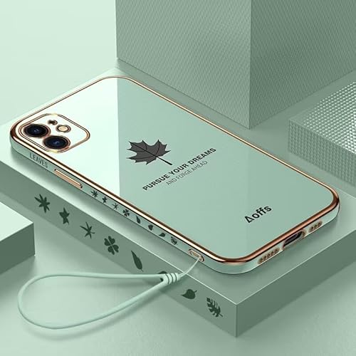 LENGRACE Hülle für iPhone 5.8 2019 Galvanisierter Hülle,Plating Stilvoll Einfarbig TPU Silikon Stoßfeste Handyhülle für iPhone 5.8 2019-Grün von LENGRACE