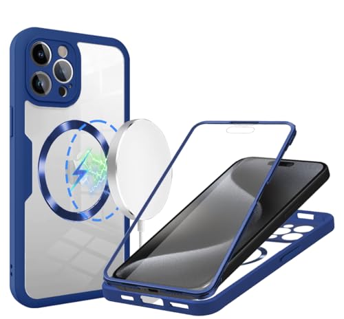 LENGRACE Magnetisch Handyhülle für iPhone 16 Pro,Kompatibel mit Magsafe Displayschutz Stoßfest Militärstandard Outdoor Transparent Case Schutzhülle für iPhone 16 Pro-Blau LENGRACE Magnetisch Handyhülle für iPhone 16 Pro,Kompatibel mit Magsafe Displayschutz Stoßfest Militärstandard Outdoor Transparent Case Schutzhülle für iPhone 16 Pro-Blau von LENGRACE
