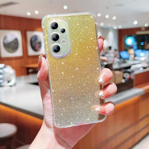 LENGRACE für Samsung Galaxy A52 4G / 5G Glänzend Hülle,Glitter Bling für Mädchen Frauen Slim Silikon Transparent Stoßfeste TPU Handyhülle-Gold LENGRACE für Samsung Galaxy A52 4G / 5G Glänzend Hülle,Glitter Bling für Mädchen Frauen Slim Silikon Transparent Stoßfeste TPU Handyhülle-Gold von LENGRACE