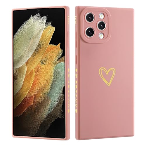 LENGRACE für iPhone 16 PRO 6.3 Liebesmuster Hülle,Galvanik Goldfarbene Herzmuster Stilvoll für Mädchen Frauen Stoßfeste Silikon TPU Handyhülle-Rosa LENGRACE für iPhone 16 PRO 6.3 Liebesmuster Hülle,Galvanik Goldfarbene Herzmuster Stilvoll für Mädchen Frauen Stoßfeste Silikon TPU Handyhülle-Rosa von LENGRACE