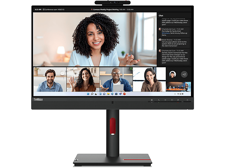 LENOVO - B2B T24MV-30 23,8 Zoll Full-HD Monitor (6 ms Reaktionszeit, 75 Hz) von LENOVO - B2B
