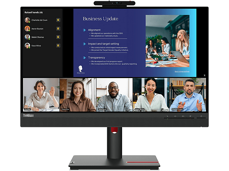 LENOVO - B2B Thinkvision T24V-30 24 Zoll Full-HD Monitor (6 ms Reaktionszeit, 75 Hz) von LENOVO - B2B