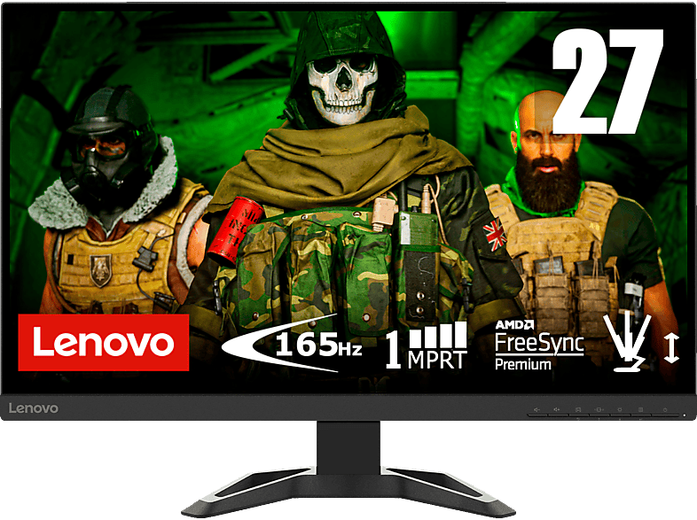 LENOVO G27-30 27 Zoll Full-HD Gaming-Monitor (1 ms Reaktionszeit, 165 Hz) von LENOVO