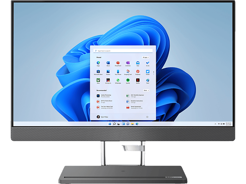LENOVO IdeaCentre AIO 5i, All-in-One PC, mit 23,8 Zoll Display, Intel® Core™ i5 13500H Prozessor, 16 GB RAM, 1 TB SSD, Intel®, Iris® Xᵉ, Storm Grey Windows 11 Home (64 Bit) von LENOVO