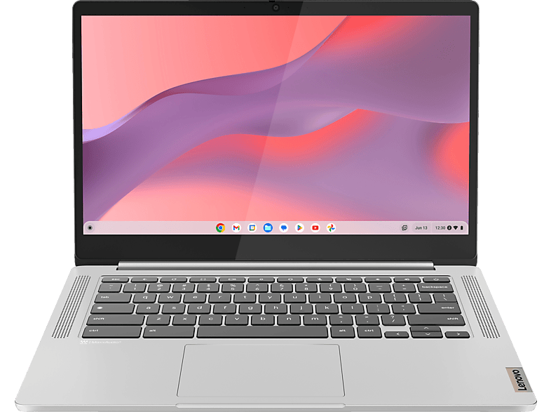LENOVO IdeaPad Slim 3, Chromebook, mit 14 Zoll Display, MediaTek Kompanio,520 Prozessor, 4 GB RAM, 64 eMMC, ARM Mali-G52, Cloud Grey, Google Chrome OS von LENOVO