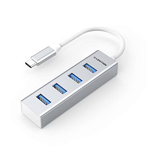 LENTION USB C Hub, 4 USB-3.0-Anschlüsse, Multiport-Adapter USB C auf USB für 2023 2022-2016 MacBook Pro 13/14/15/16 M1, Mac Air & Surface, iPad Pro, Chromebook, Stable Driver Certified (CB-C22s) von LENTION