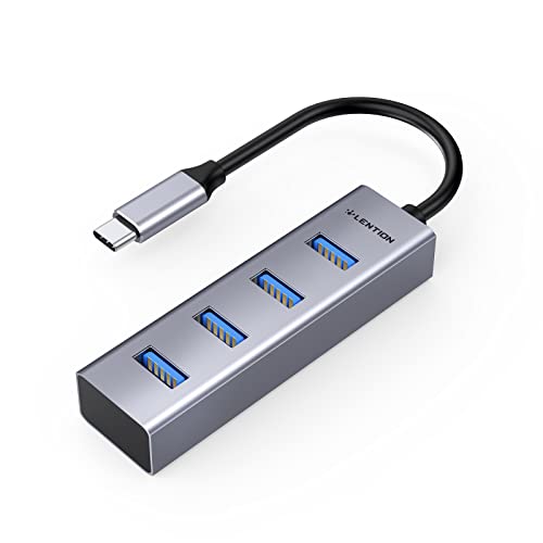 LENTION USB C Hub, 4 USB-3.0-Anschlüsse, Multiport-Adapter USB C auf USB für 2023 2022-2016 MacBook Pro 13/14/15/16 M1/M2, Mac Air & Surface, iPad Pro, Chromebook, Stable Driver Certified (CB-C22s) von LENTION